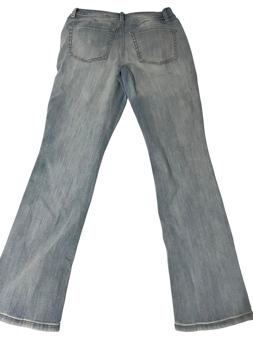 Maurices Light Gray Flare Wide Leg Jeans